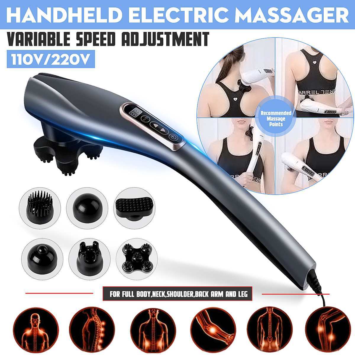 6-Head Vibrating Body Massager